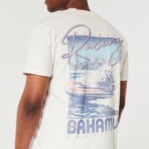 Hollister Cream Men's Short Sleeve Tee